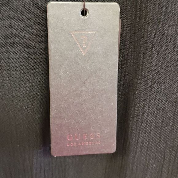 NWT GUESS Black Crochet Embroidery Dress - Picture 6 of 7